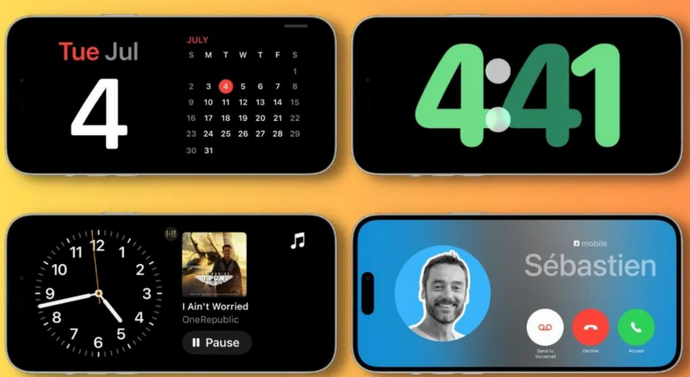 萧山苹果手机维修分享iOS17横屏充电待机显示有什么好处 