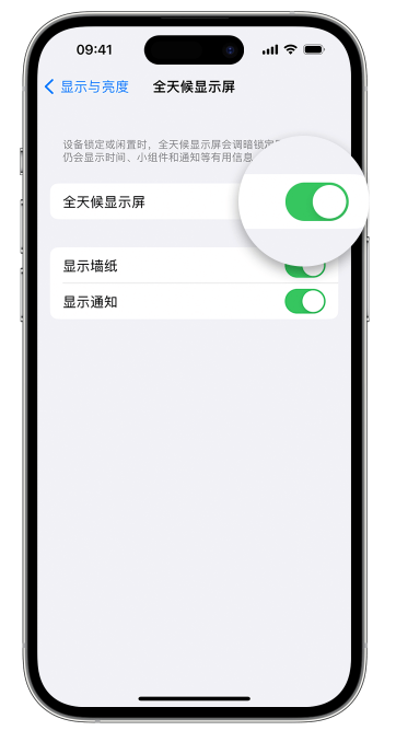 萧山苹果14维修店分享如何自定义 iPhone 14 Pro 常亮显示屏 